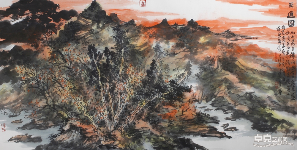 天道图136cmx68cm