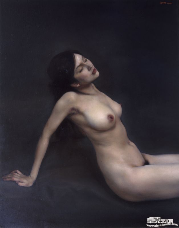 庞茂琨 裸女 布面油画 116x91cm 2000