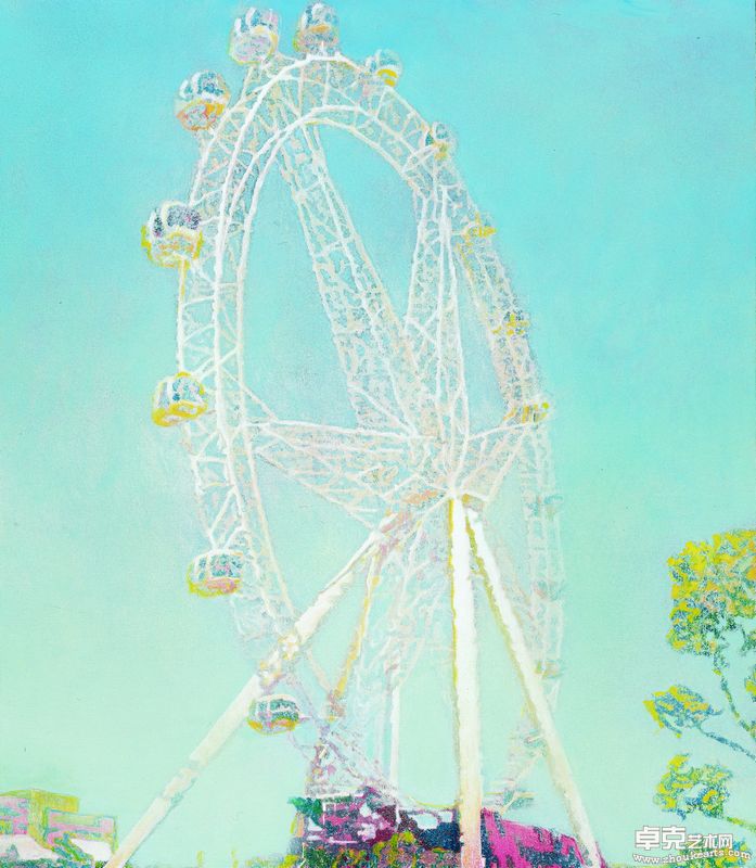 文川 摩天轮 Ferris Wheel 80x70cm 布面丙烯 Acrylic on Canvas 2009
