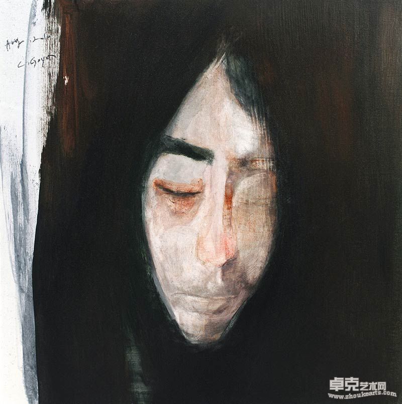 C.Goya-_-Self-portrait_No.1-_-30x30cm-_-oil-on-wood-_-2010