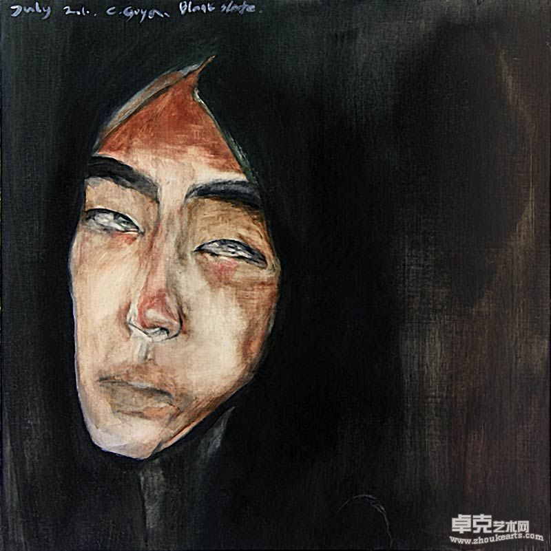 C.Goya-_-Self-portrait_No.4-_-30x30cm-_-oil-on-wood-_-2010