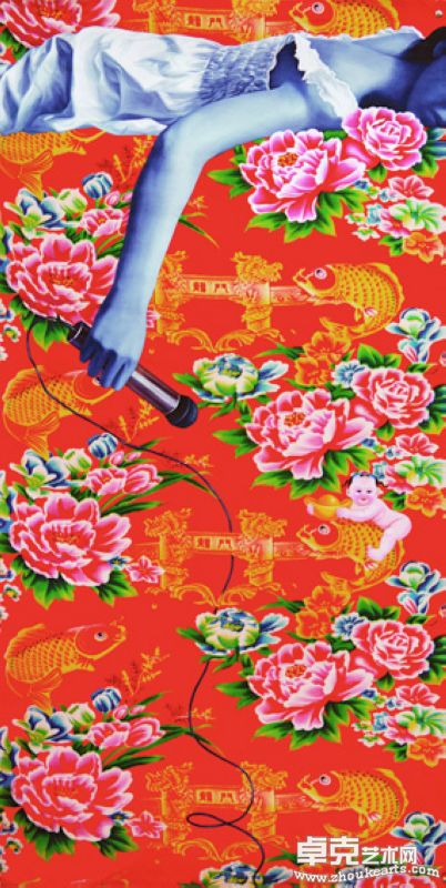 超级女声 71x143cm 布面丙烯 2000