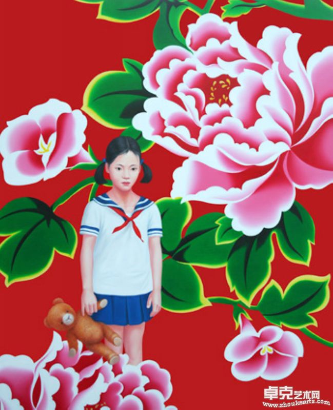 花季-1-130x160x0cm-布面丙烯