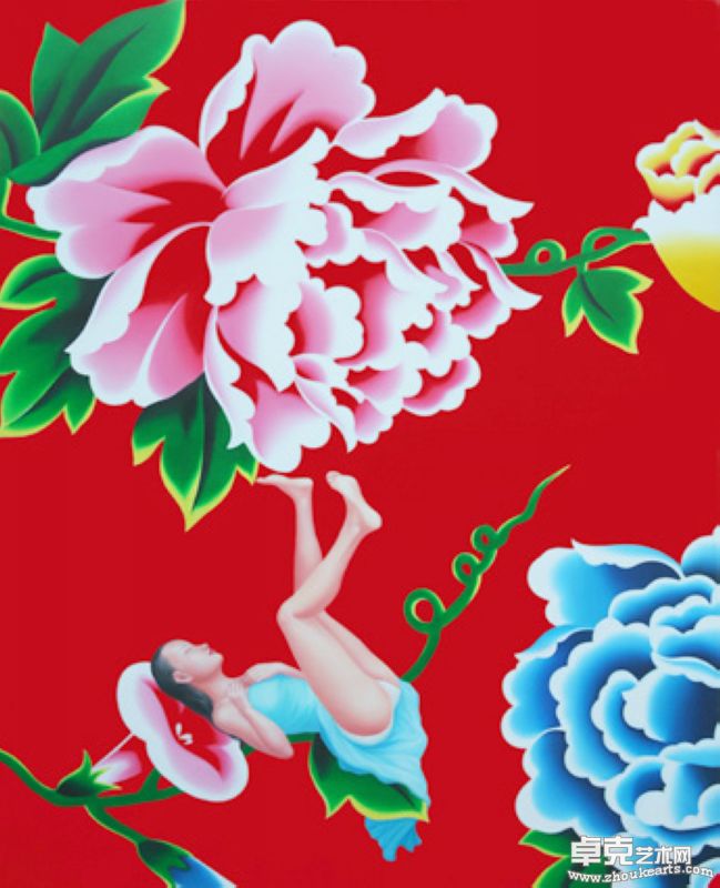 花季-2-130x160x0cm-布面丙烯