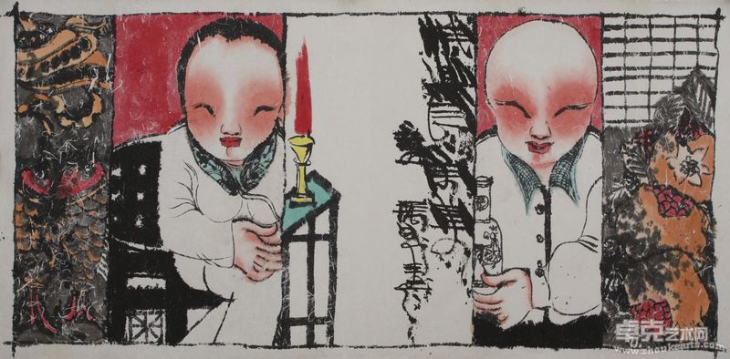 快活图 70X142CM 2010年