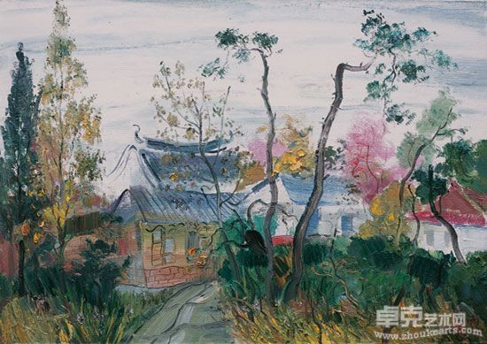 《江南风》70X90CM 布面油画