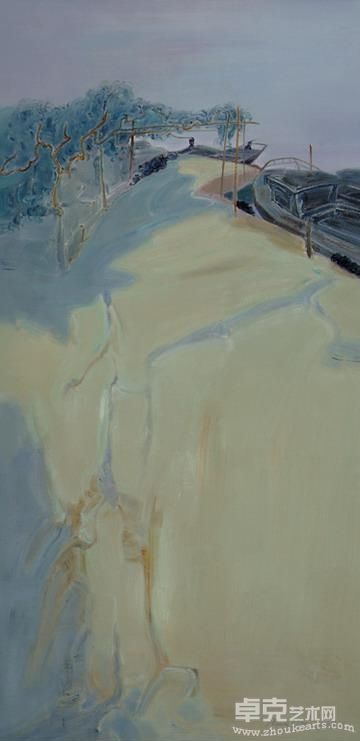 《太湖风情》 110X55CM 布面油画