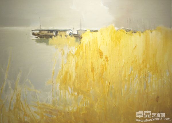 《太湖秋色》70X90CM 布面油画