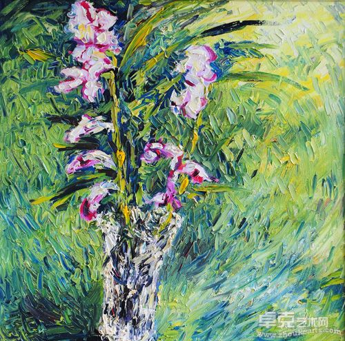 春 60x60cm 2009布面油画