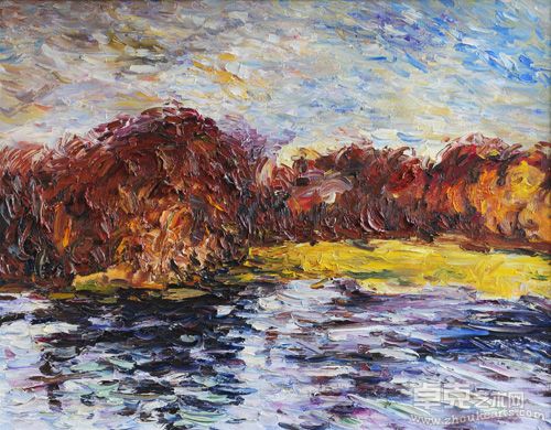 冬70x55cm2009布面油画