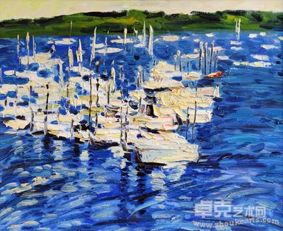 宁静的港湾60x75cm2010布面油画