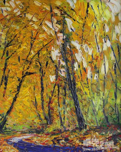 山姆的秋天60x75cm 2007 布面油画