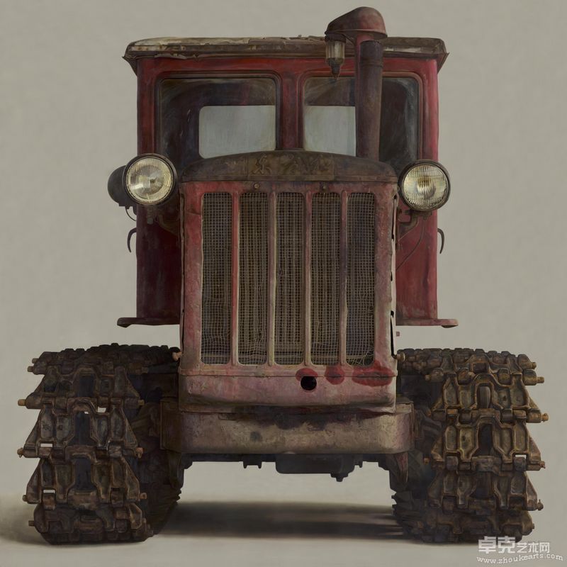 红色机器之一_布面油画 _Red Machine 1_Oil on Canves_195×195cm_1993