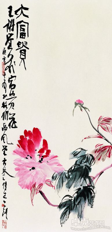 谢海 大富贵 设色纸本 70cm×34cm 2010.