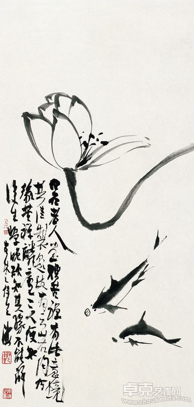 谢海 影 墨笔纸本 70cm×34cm 2010.