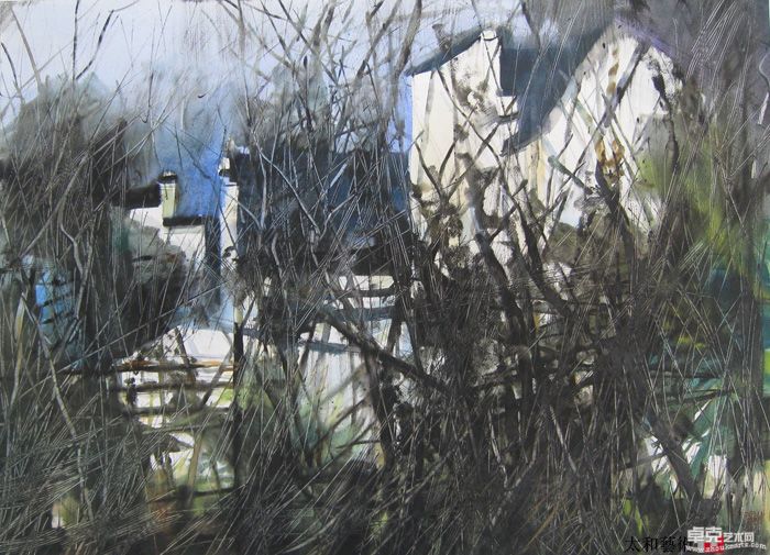 徽州意象·杏花村   78×108cm  2004年