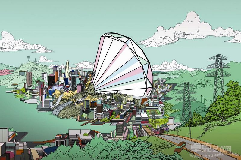 陳敬元_依舊浪漫_數位輸出_136x200cm_2010