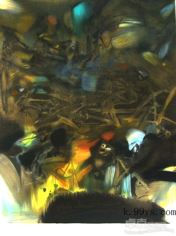朱德群  版画之一 90x70cm 139分之150  丝网版画