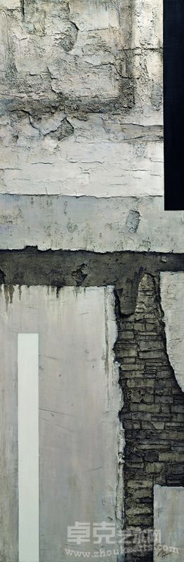 抱元守一 80×244cm 综合材料 2010年