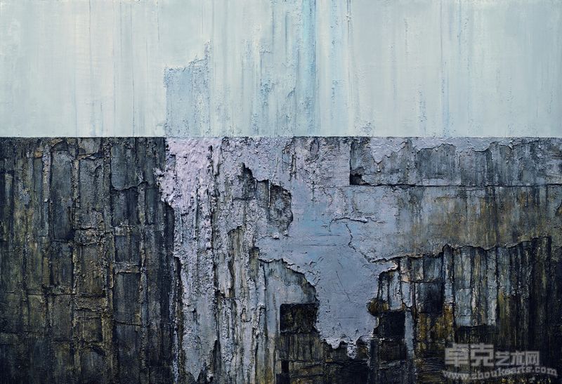 断层 244×334cm 综合材料 2010年