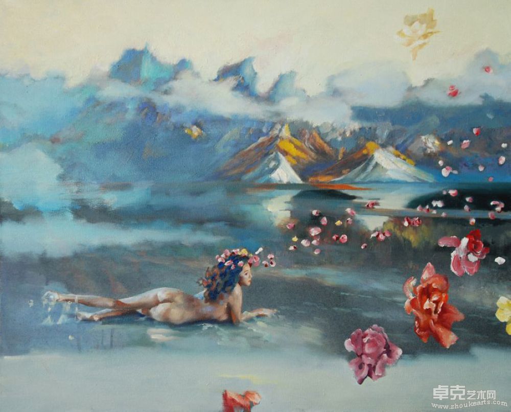 在自然的怀抱里80x65cm
