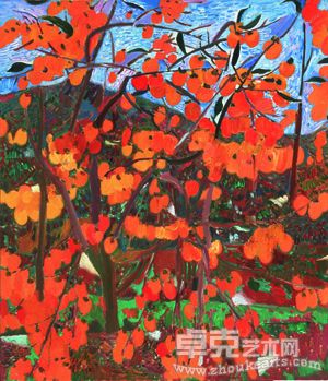 王克举 柿子红了 140x120 2010