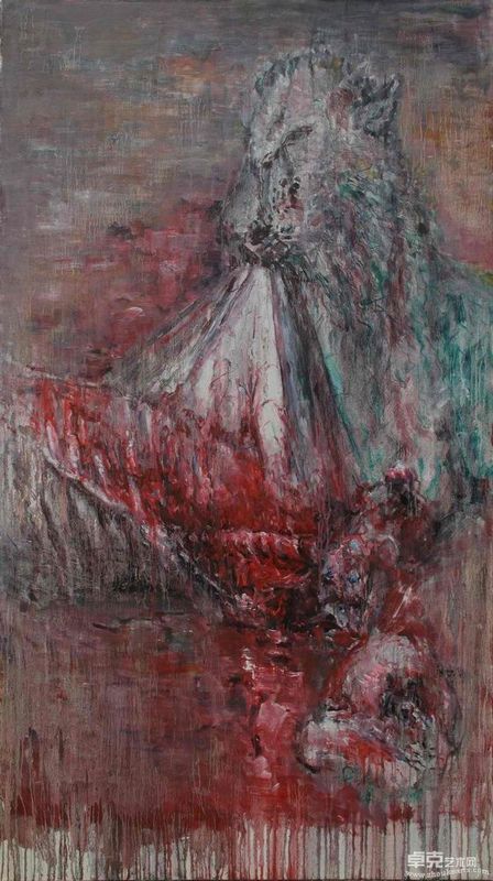 《草原》 熊康华 布面油彩 90X160CM 2010