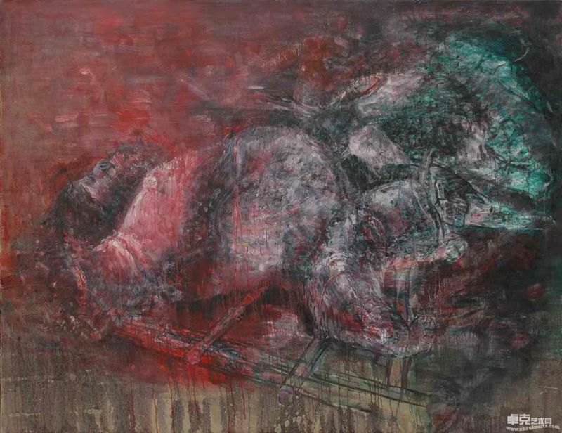 《大猩猩2号》 熊康华 布面油彩 155X200CM 2010