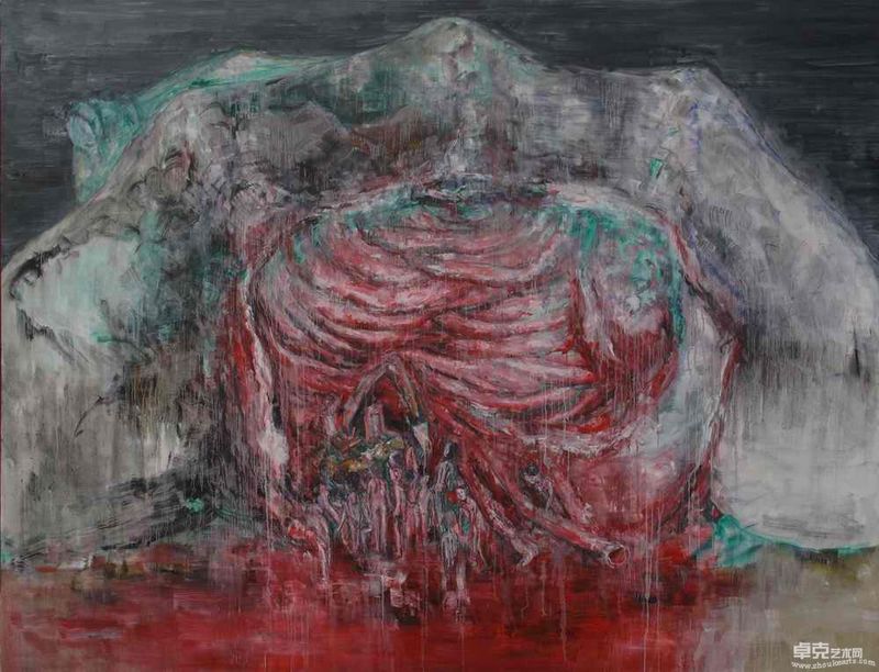 《青蛙12号》 熊康华 布面油彩 260X200CM 2010