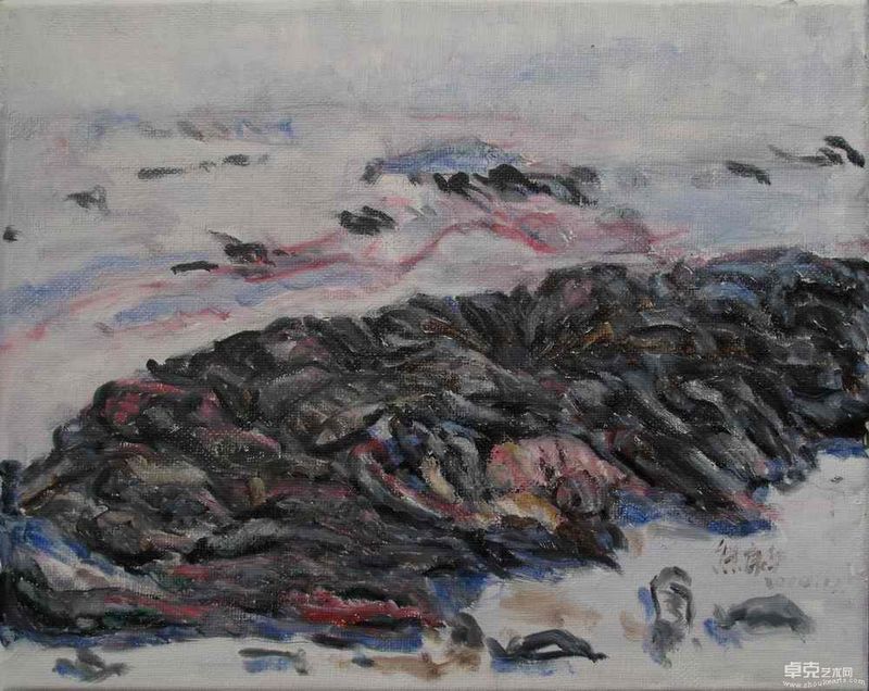 《无题1号》熊康华  布面油彩 24x30CM 2010