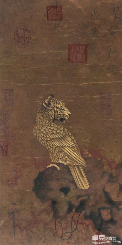 虎石图200X100cm布面油画2009