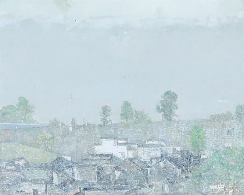 雨后空濛、布面油画、100×80CM、2010年