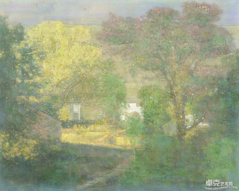 塔川秋色、布面油画、100×80CM、2005年