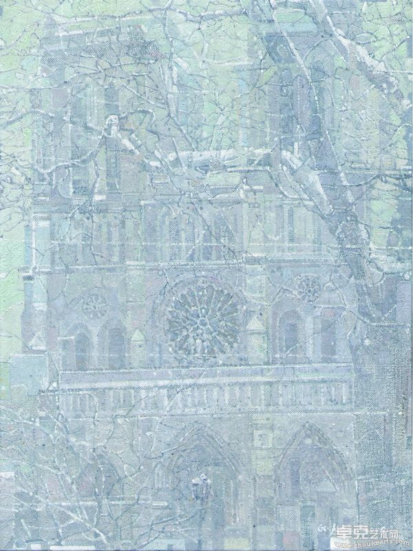 巴黎印象之三、布面油画、80×60CM、2009年