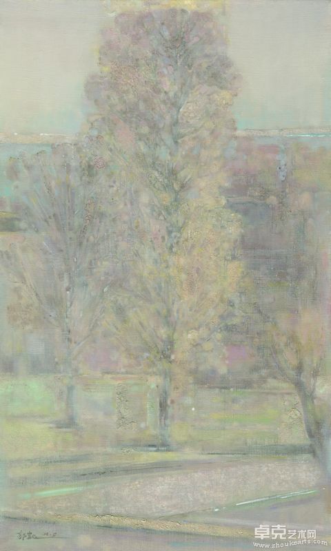 树影、布面油画、60×100CM、2004年