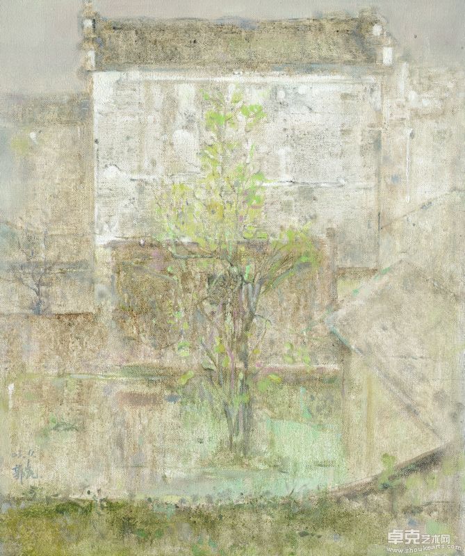 后庭、布面油画、50×60CM、2003年