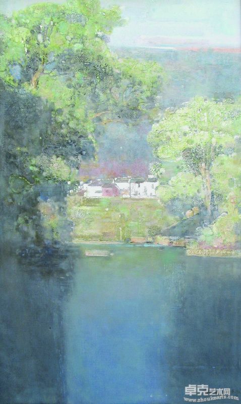 静影、布面油画、60×100CM、2004年