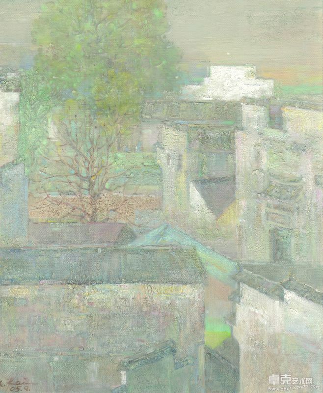 宅韵、布面油画、60×73CM、2005年