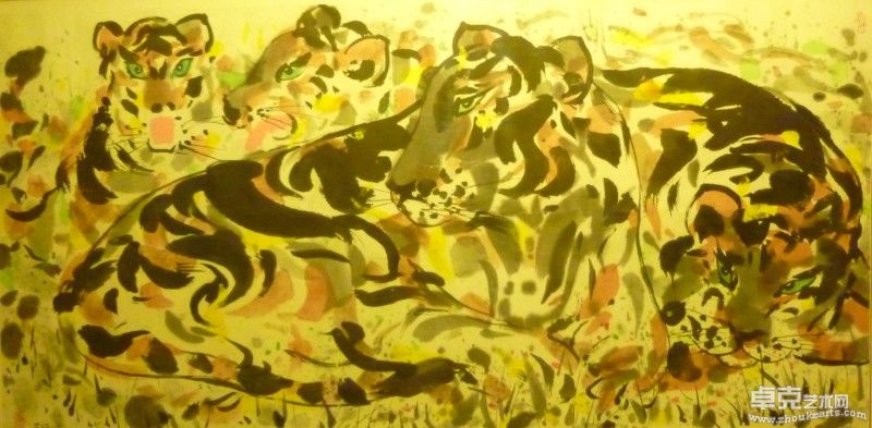群虎图