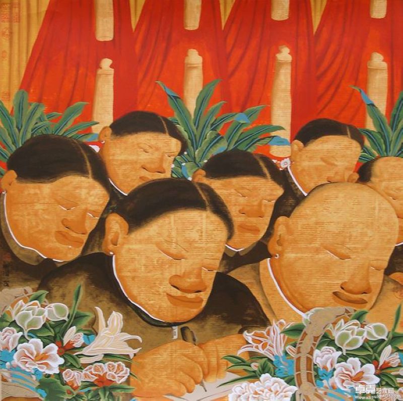 《乌托邦四十六号》朱伟 77x78cm 丝网版画 阿诗88版画纸
