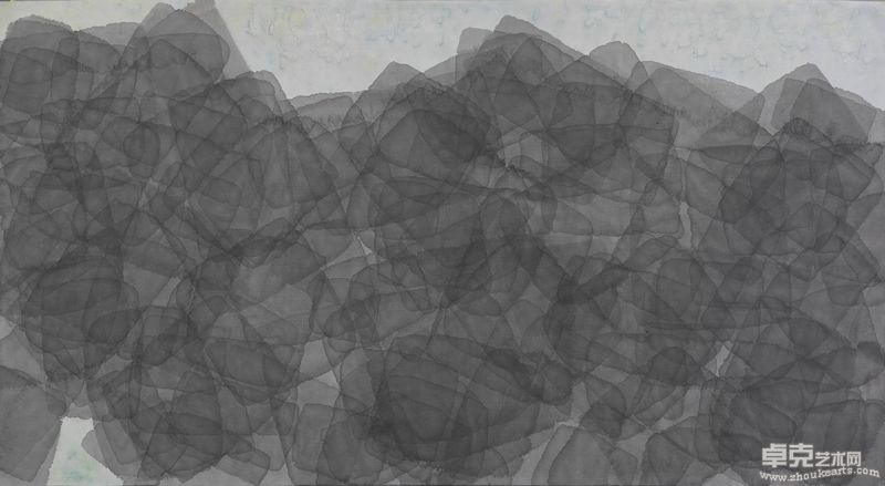 桑火堯_Sang Huoyao_中國山水_Chinese Landscape_綜合媒材_Mixed Media_176x96cm_2010