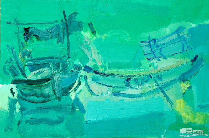 鼓浪屿船系列60×90cm 布面油画 2010