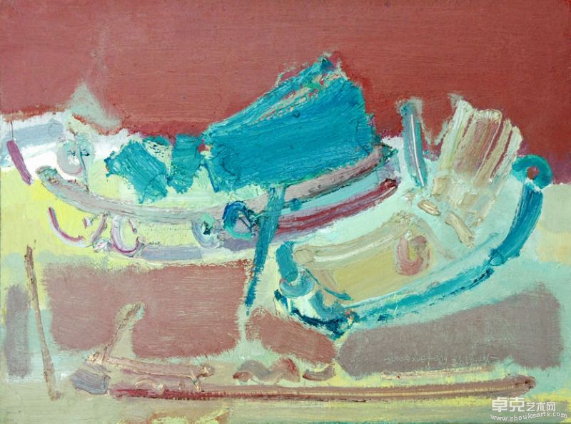 鼓浪屿系船列 60×80cm 布面油画2010