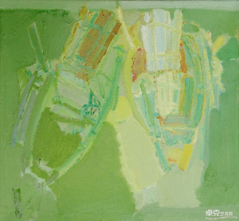 鼓浪屿系船列 65×70cm 布面油画2010