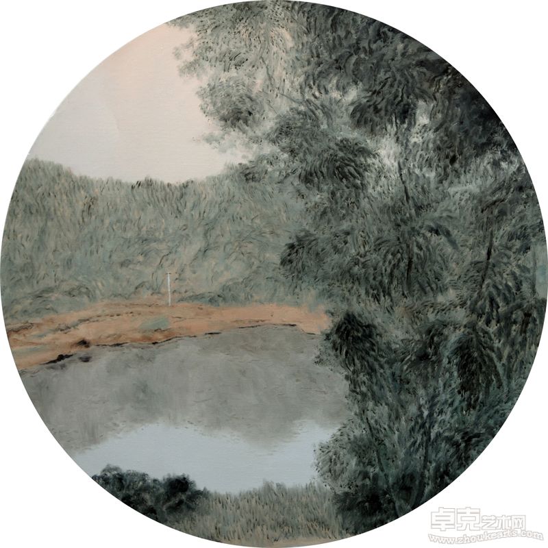 陆志坚 《暖春》100x100cm2011年