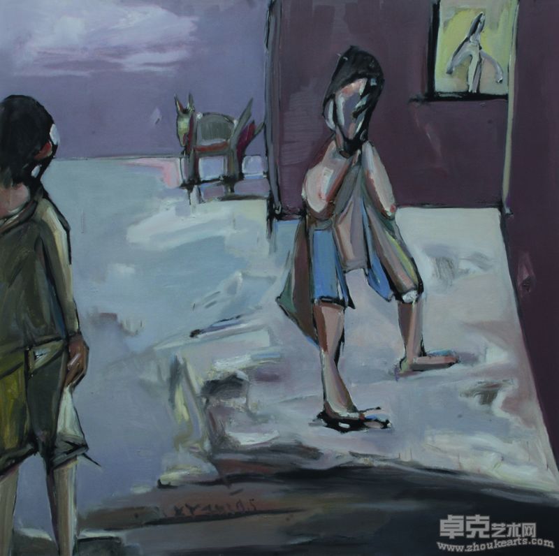 萧煜《与非意识意象对话10》158X158cm 2010年
