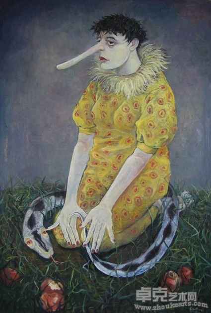 忧伤匹诺曹 100X150CM 布面油画 2008年