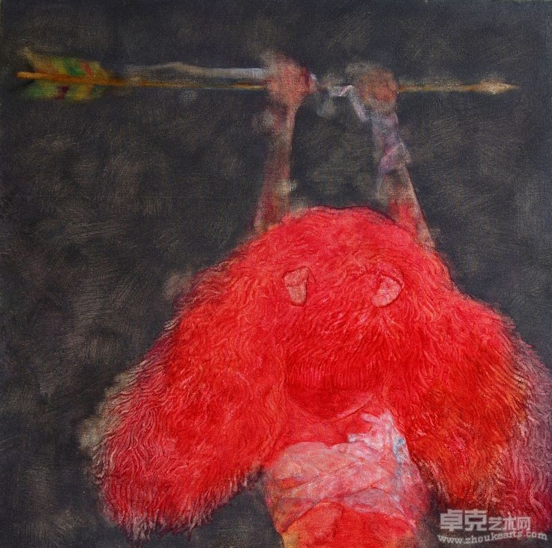 黄亮《嫣》系列二1.0×1.0m 油画