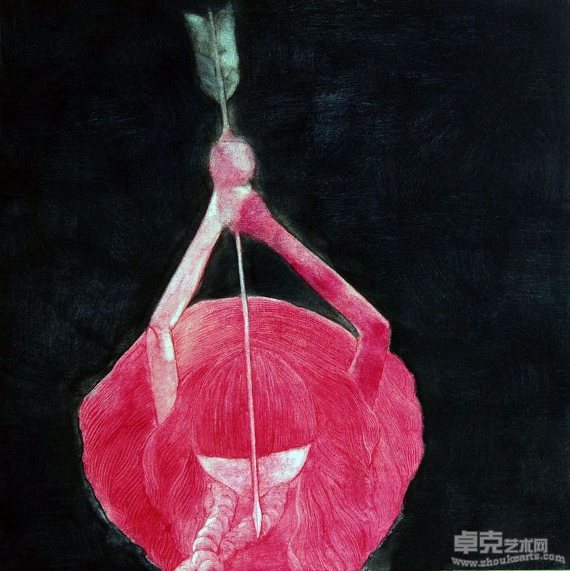 黄亮《嫣》系列一1.0×1.0m 油画