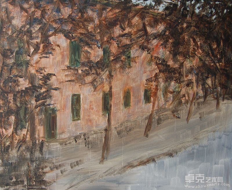 郭锐《松树》70×85cm油画2011年